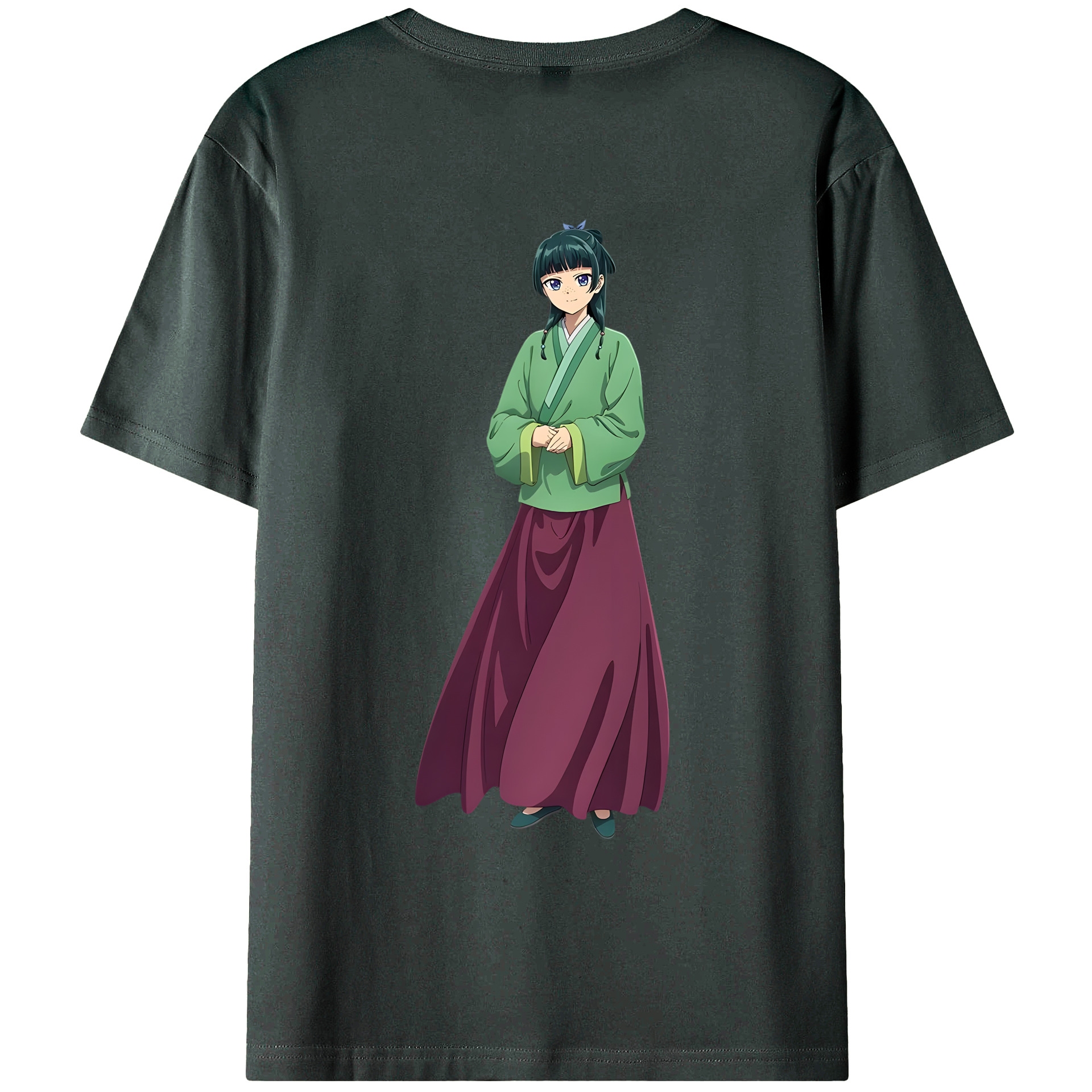 （画像用） 薬屋のひとりごと The Apothecary Diaries 綿100％ メンズ半袖Tシャツ（バックプリント） 通気性